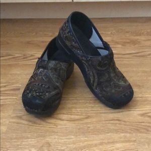 Dansko Tapestry Paisley Clogs